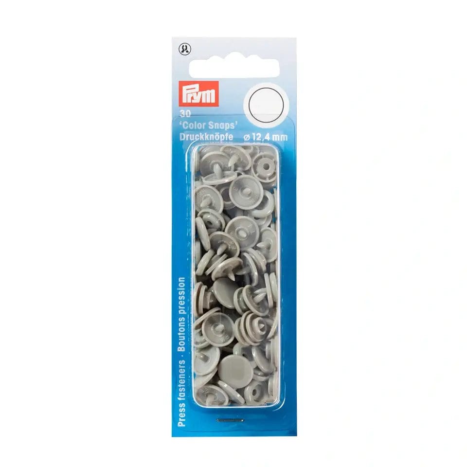 PRYM Druckknöpfe Ø12.4 mm 30 Stk., grau