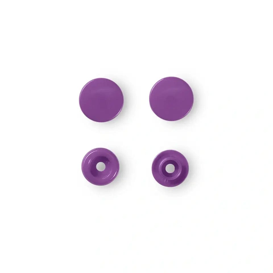 PRYM Druckknöpfe Ø12.4 mm, 30 Stück, lila