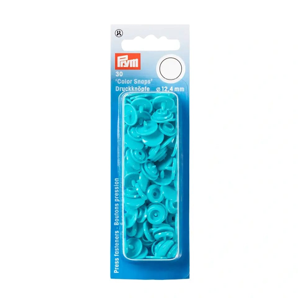 PRYM Druckknöpfe Ø12.4 mm, 30 Stk., türkisblau