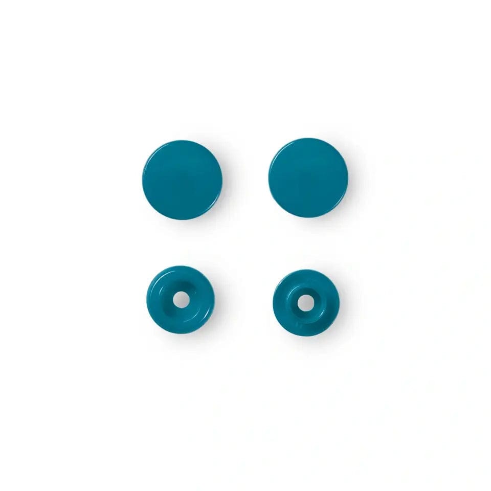 PRYM Druckknöpfe Ø12.4 mm, 30 Stk., türkisblau
