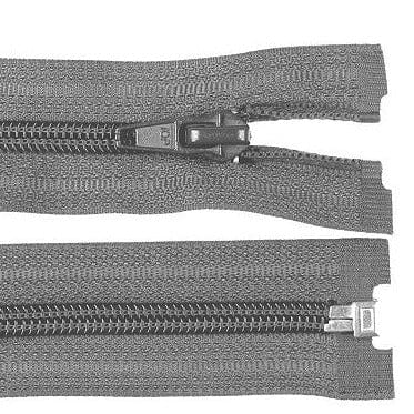 Fermeture éclair ouvrable, gris graphite