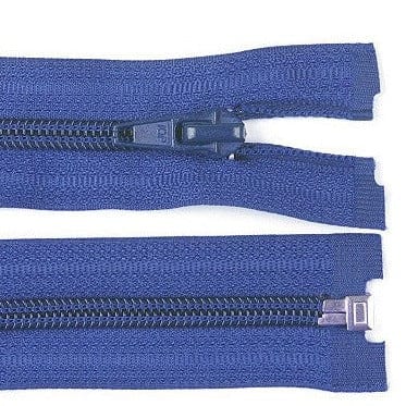 Fermeture éclair ouvrable, bleu bleuet