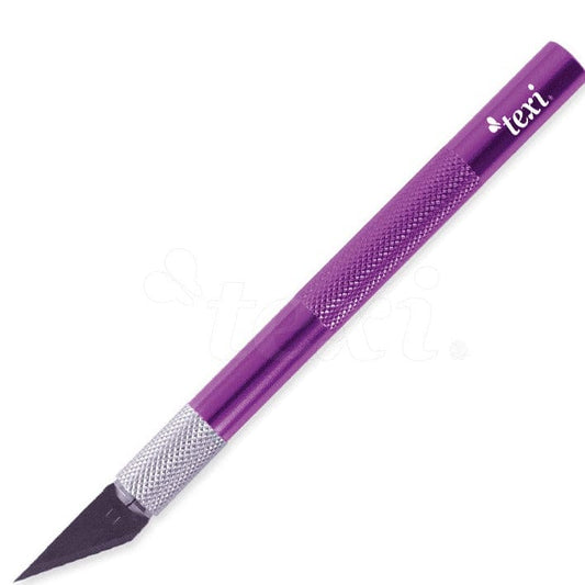 Craft knife - purple with 5 blades