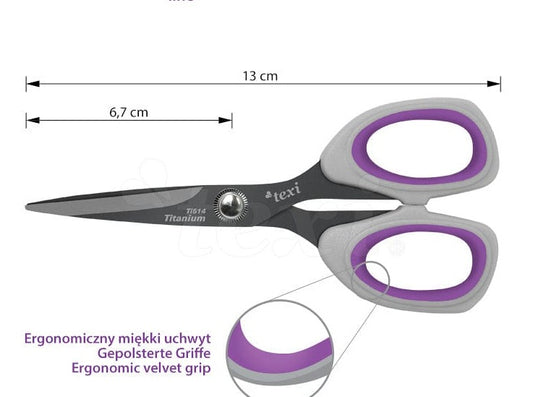 TEXI TITANIUM craft scissors (13 cm)