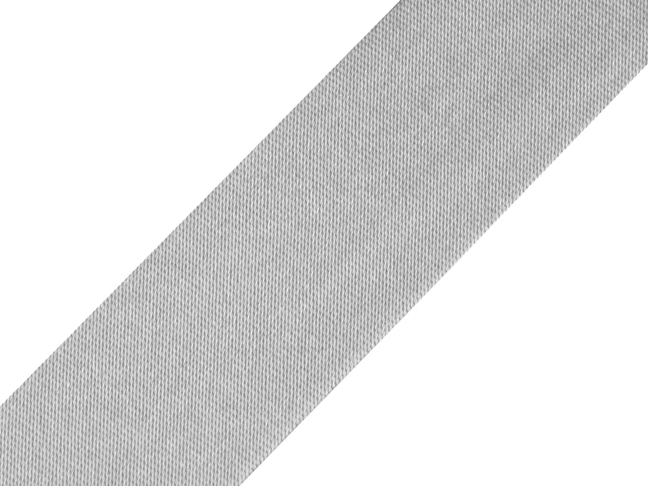Satin-Schrägband 20 mm-hellgrau