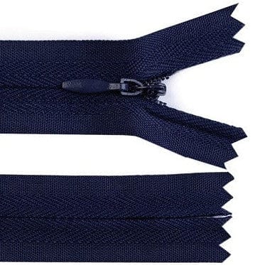 Hidden zipper-dark blue