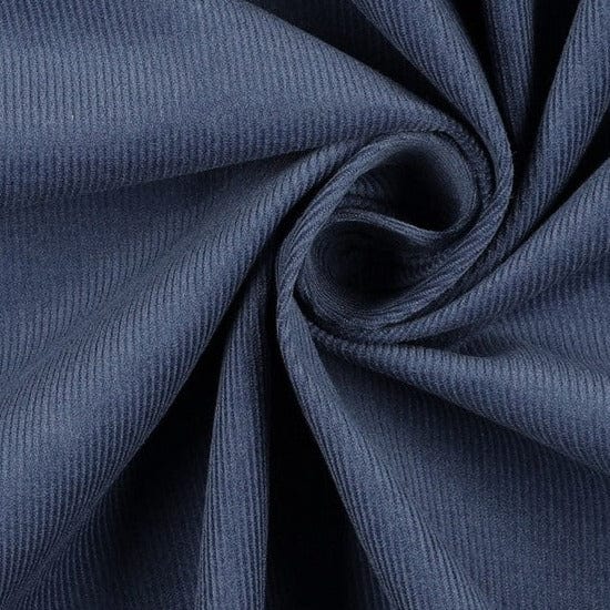 Feiner Baumwollcord, rauchblau 145 g/m²