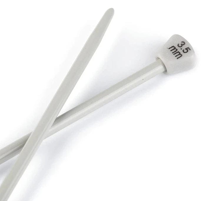 Gerade Stricknadeln aus Aluminium 30 cm 3,5 mm
