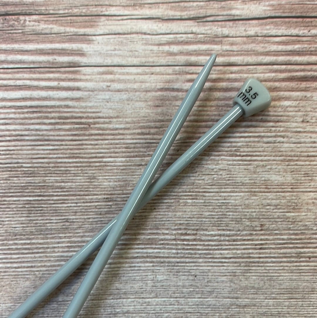 Gerade Stricknadeln aus Aluminium 30 cm 3,5 mm