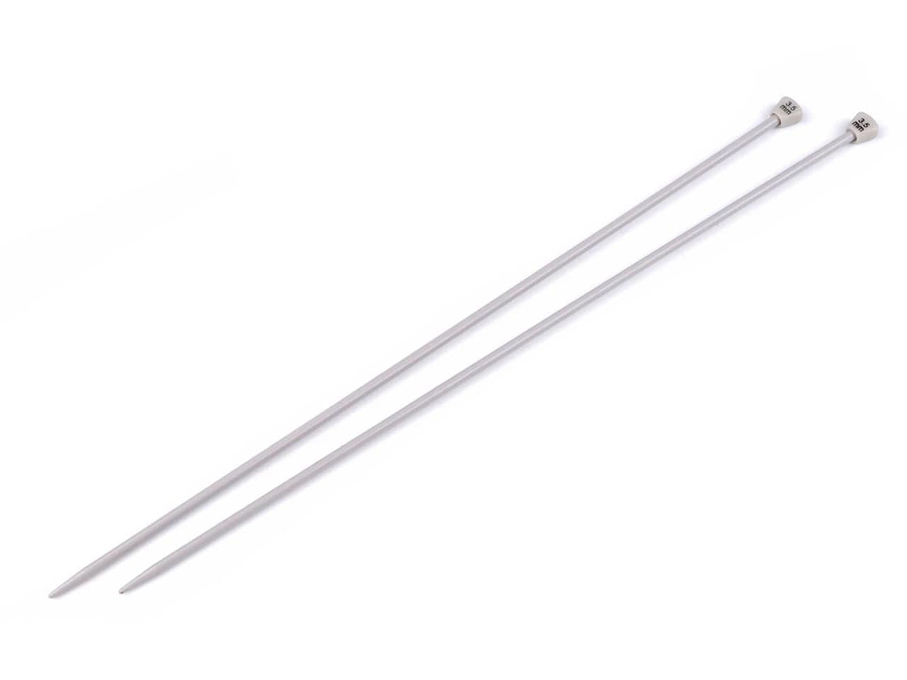 Gerade Stricknadeln aus Aluminium 30 cm 3,5 mm