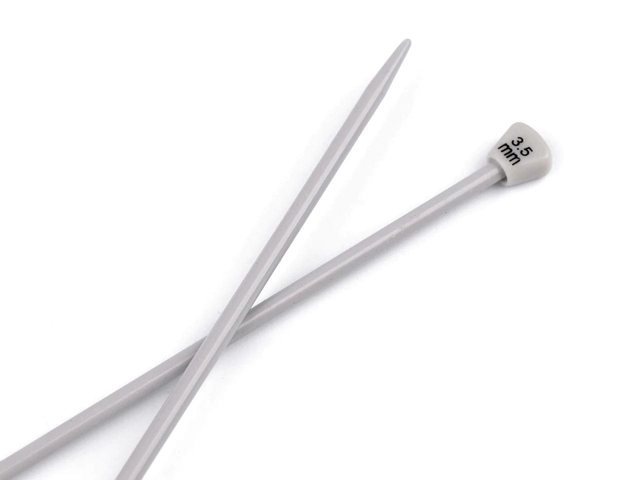 gerade Stricknadeln aus Aluminium 35 cm 3,5 mm