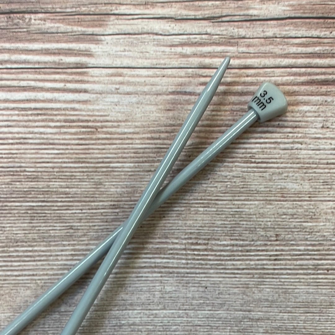 Gerade Stricknadeln aus Aluminium 35 cm 3,5 mm