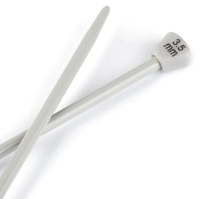Gerade Stricknadeln aus Aluminium, 35 cm, 3,5 mm