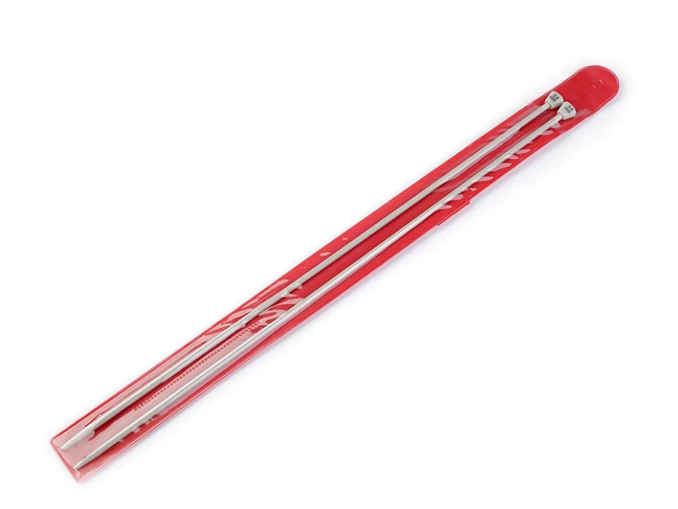 Gerade Stricknadeln aus Aluminium, 35 cm, 3,5 mm