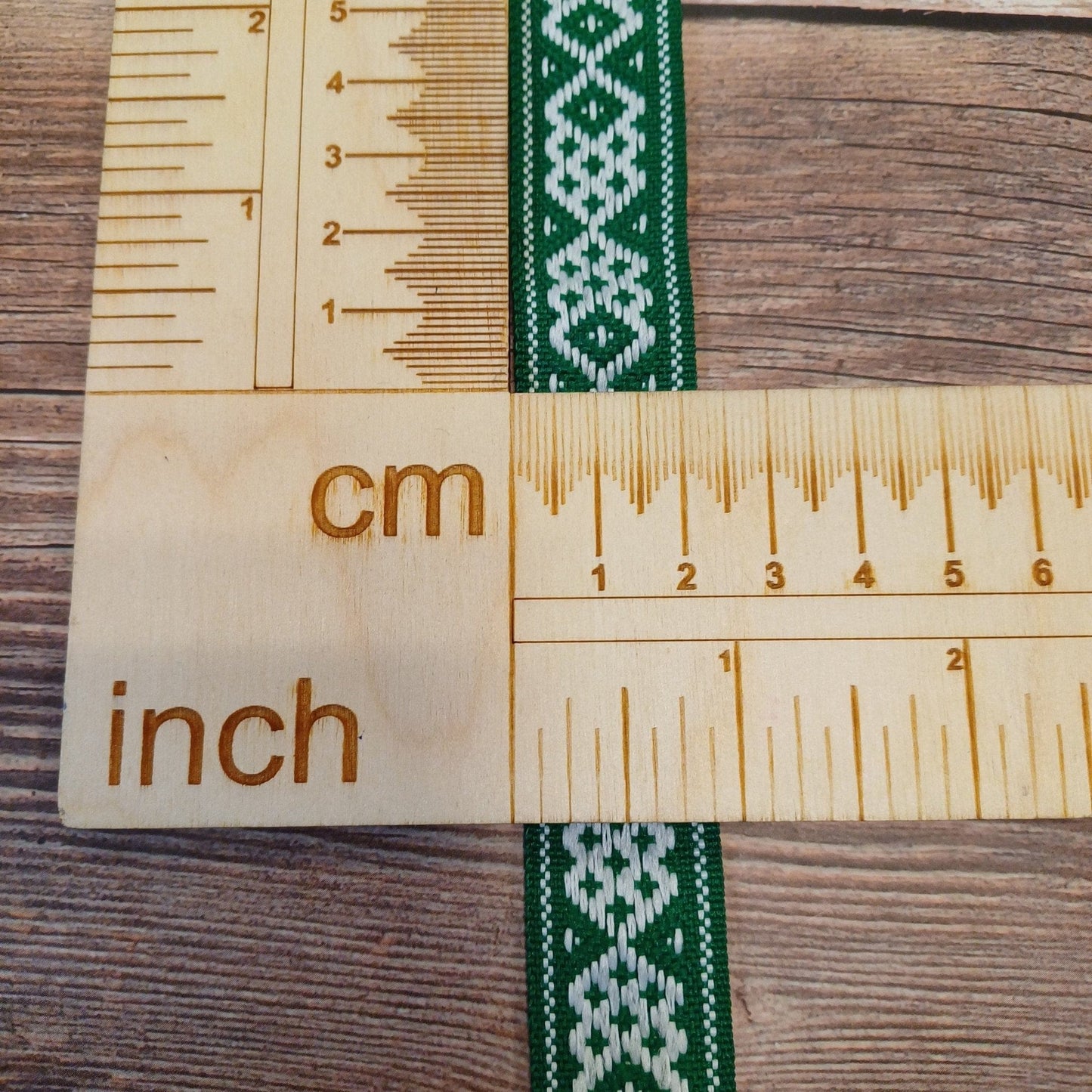 National ribbon, belt 22mm-green-LV
