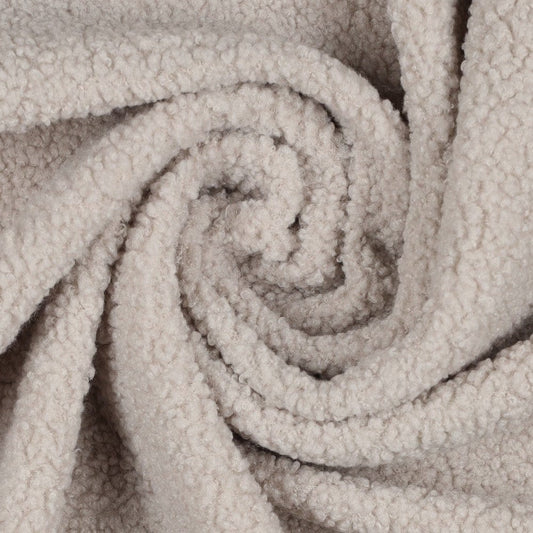 Teddy fabric, warm gray 270 g/m²
