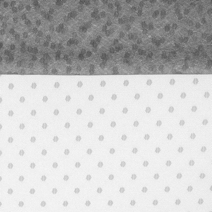 Tüll mit Punkten – grau