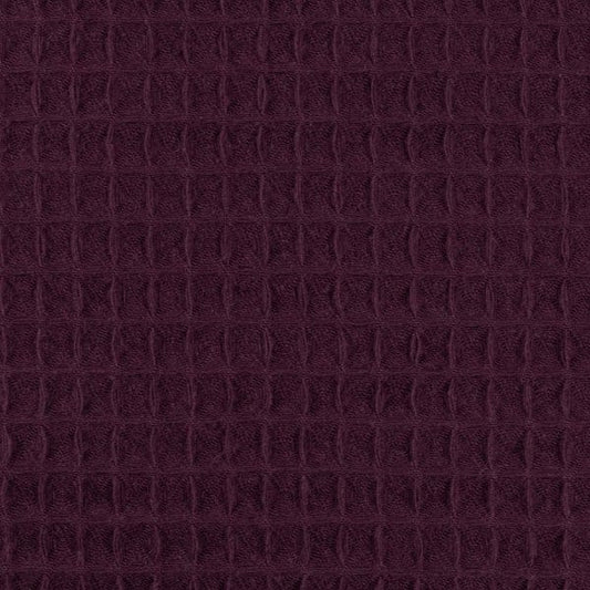 Waffle fabric-Eggplant 230 g/m²