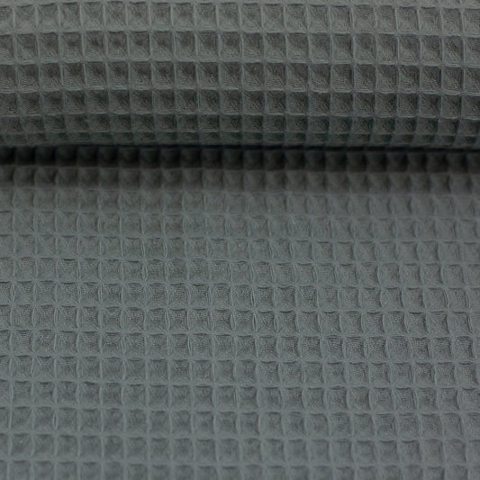 waffle fabric, smoky green 230 g/m²