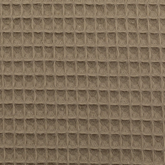 Waffle fabric-light brown 230 g/m²