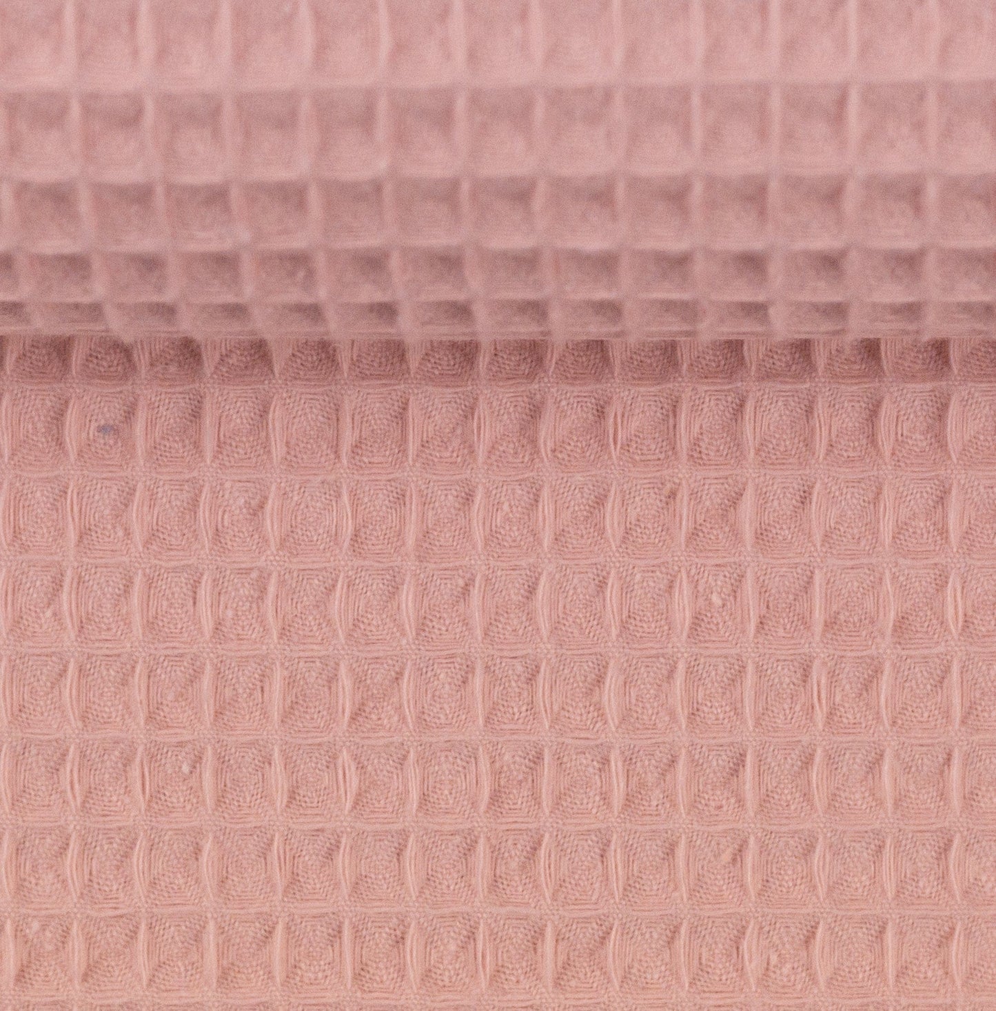 Waffelstoff in Lachsrosa 230 g/m²