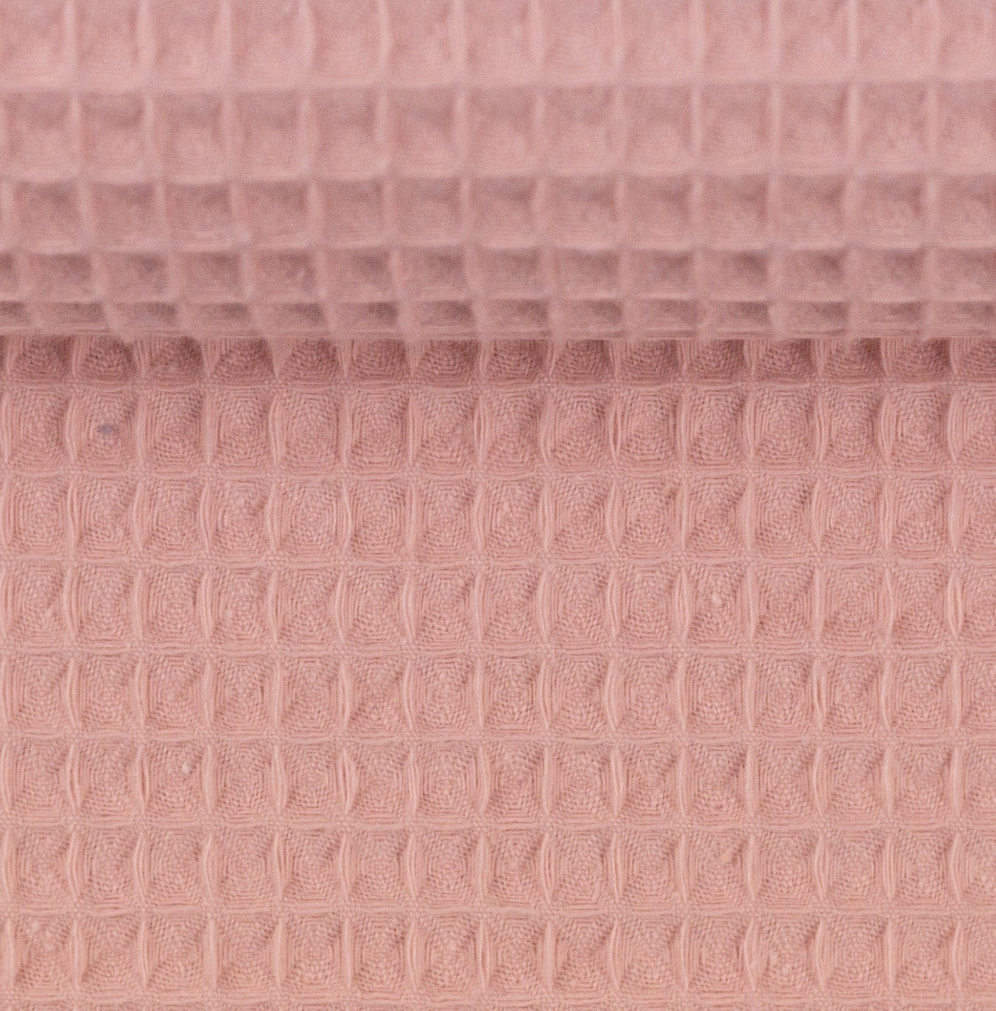 Waffelstoff in Lachsrosa 230 g/m²