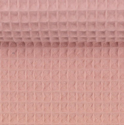 Waffelstoff in Lachsrosa 230 g/m²
