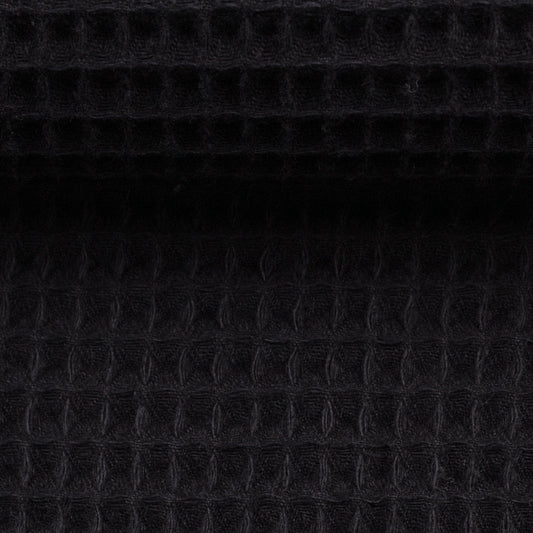 waffle fabric-black 230 g/m²