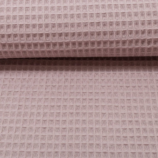Waffle fabric - pinkish beige 230 g/m²