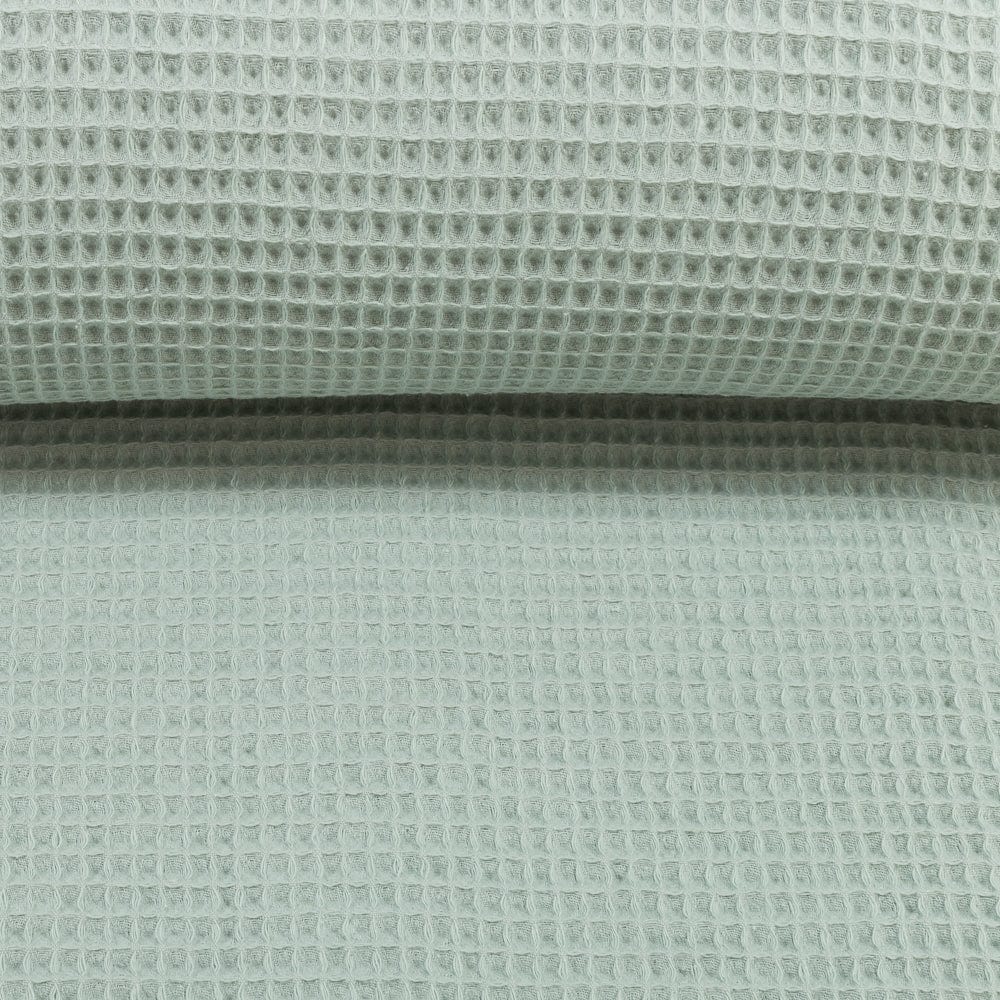 Tissu gaufré vert sauge 230 g/m²