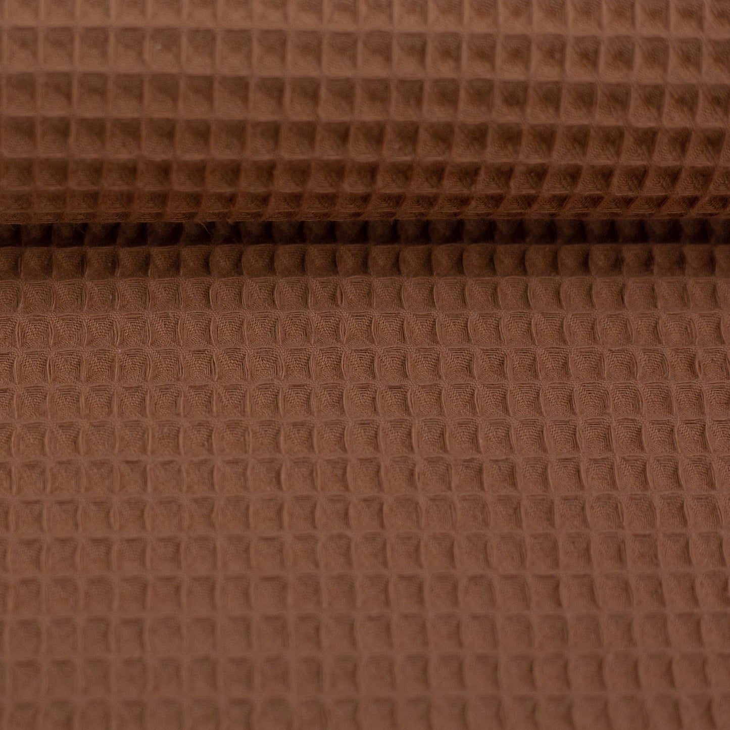 Tissu nid d'abeille terracotta 230 g/m²