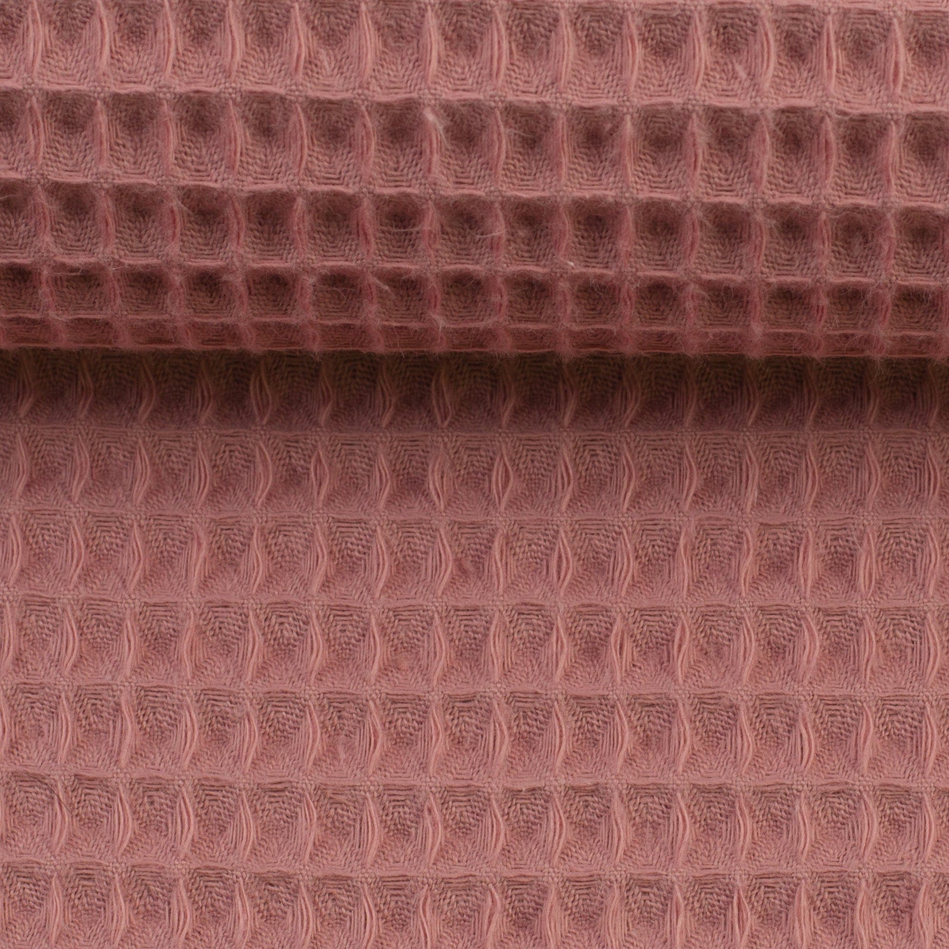 Tissu gaufré vieux rose 230 g/m²