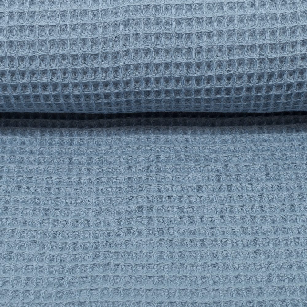 Tissu gaufré bleu-gris 230 g/m²