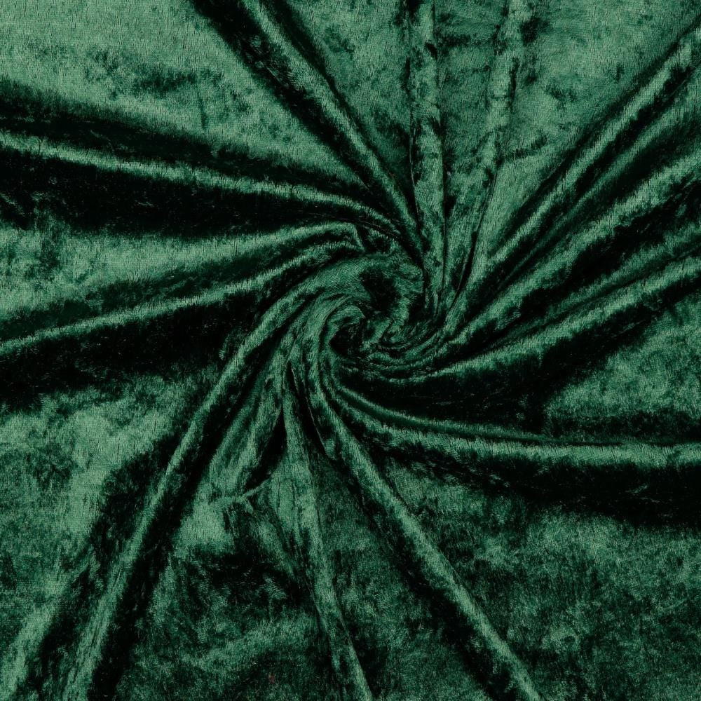 Velours à effet froissé, vert émeraude 160 g/m²